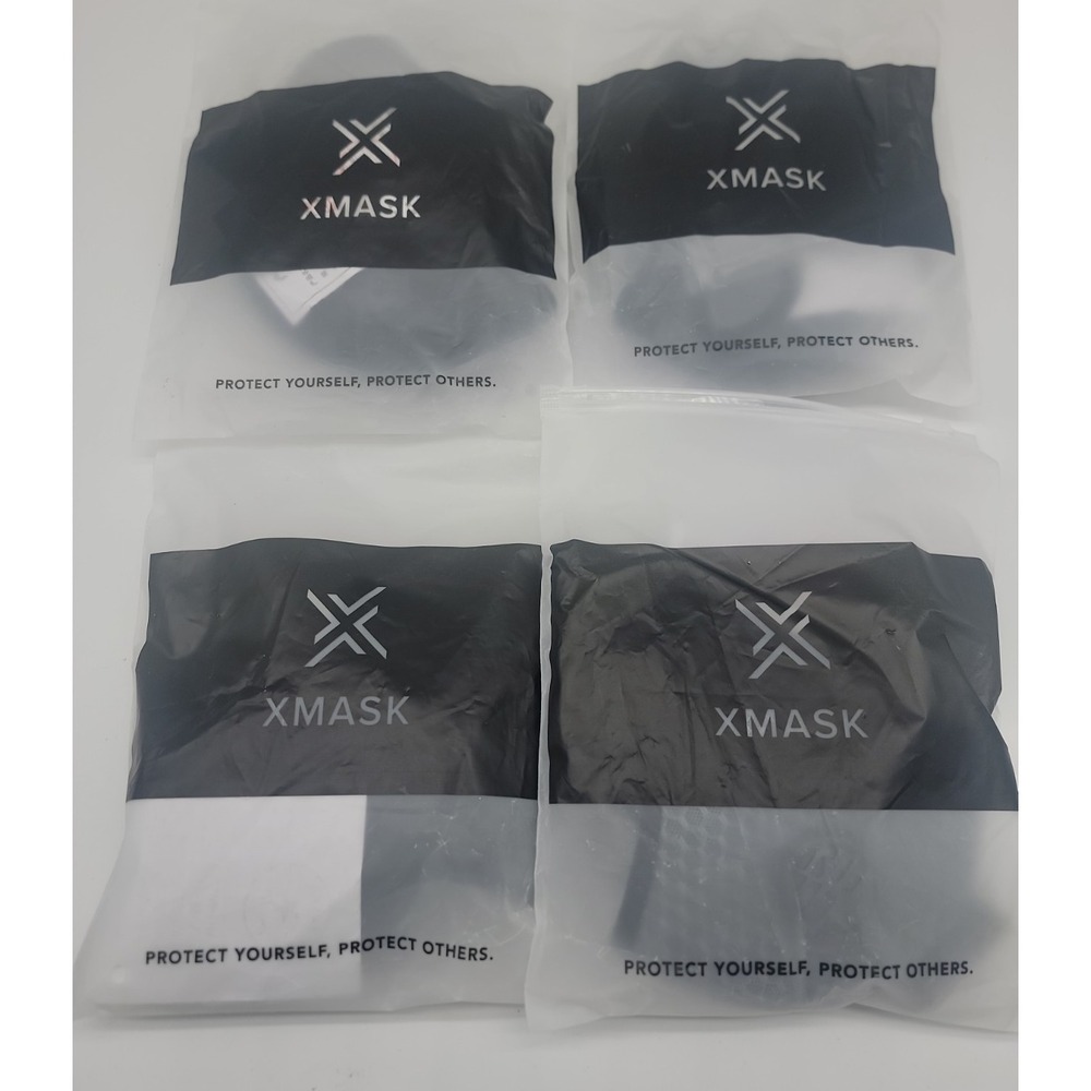 Lot of 4 xMask Mesh Face Mask Reusable Washable High Grade w/ Filter All New!